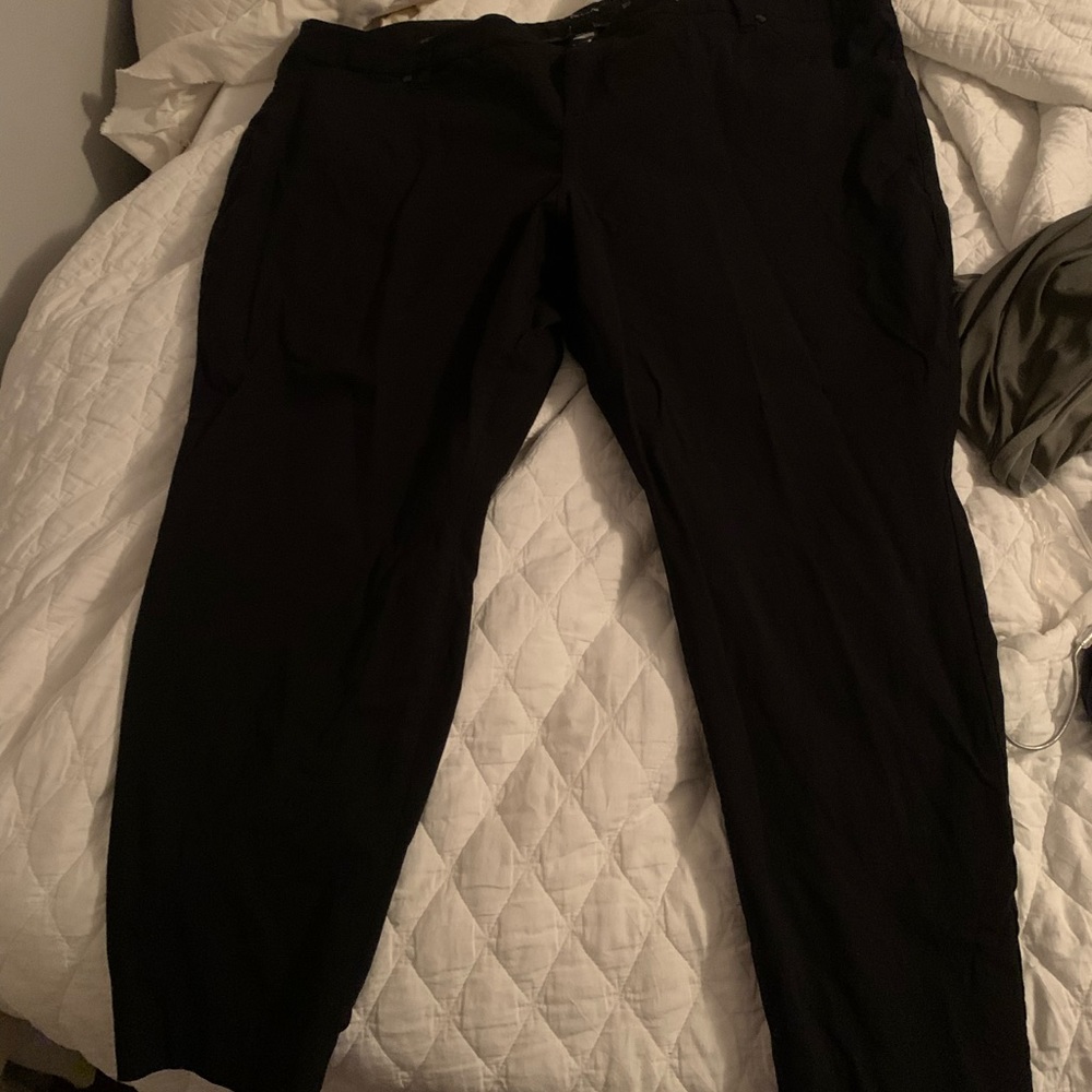 Size 26 extra short black straight leg dress pant